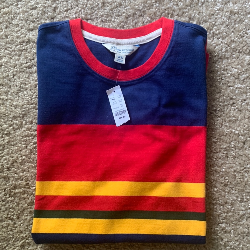 Mens, J.Crew striped shirt. NWT.